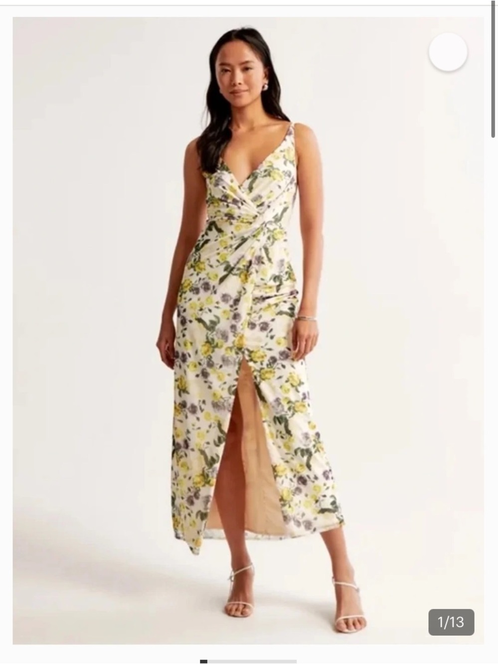 Abercrombie & Fitch Floral Knotted Wrap Dress